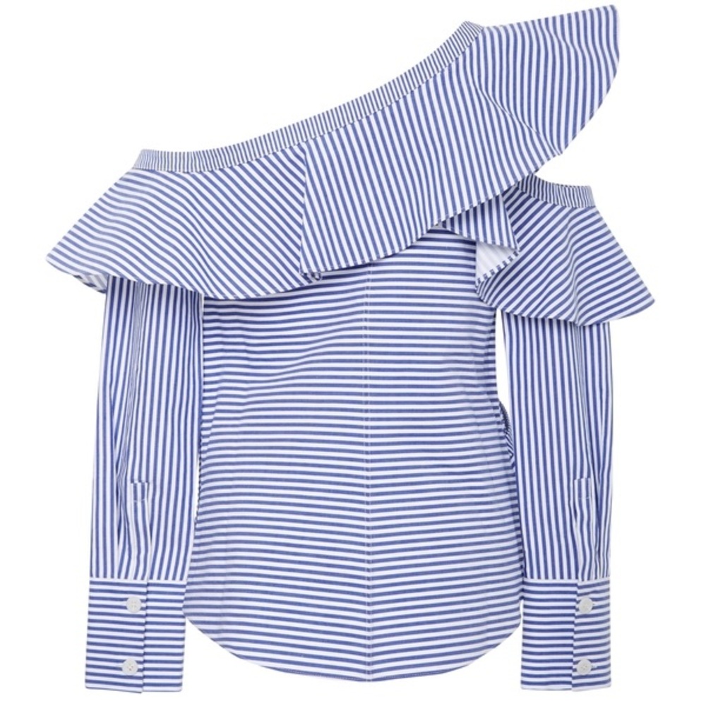 NWT Self Portrait Ruffled Button Down 2 - Picture 2 of 13